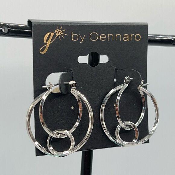 ilver Statement Jewelry G by Gennaro Earrings - Picture 2 of 6